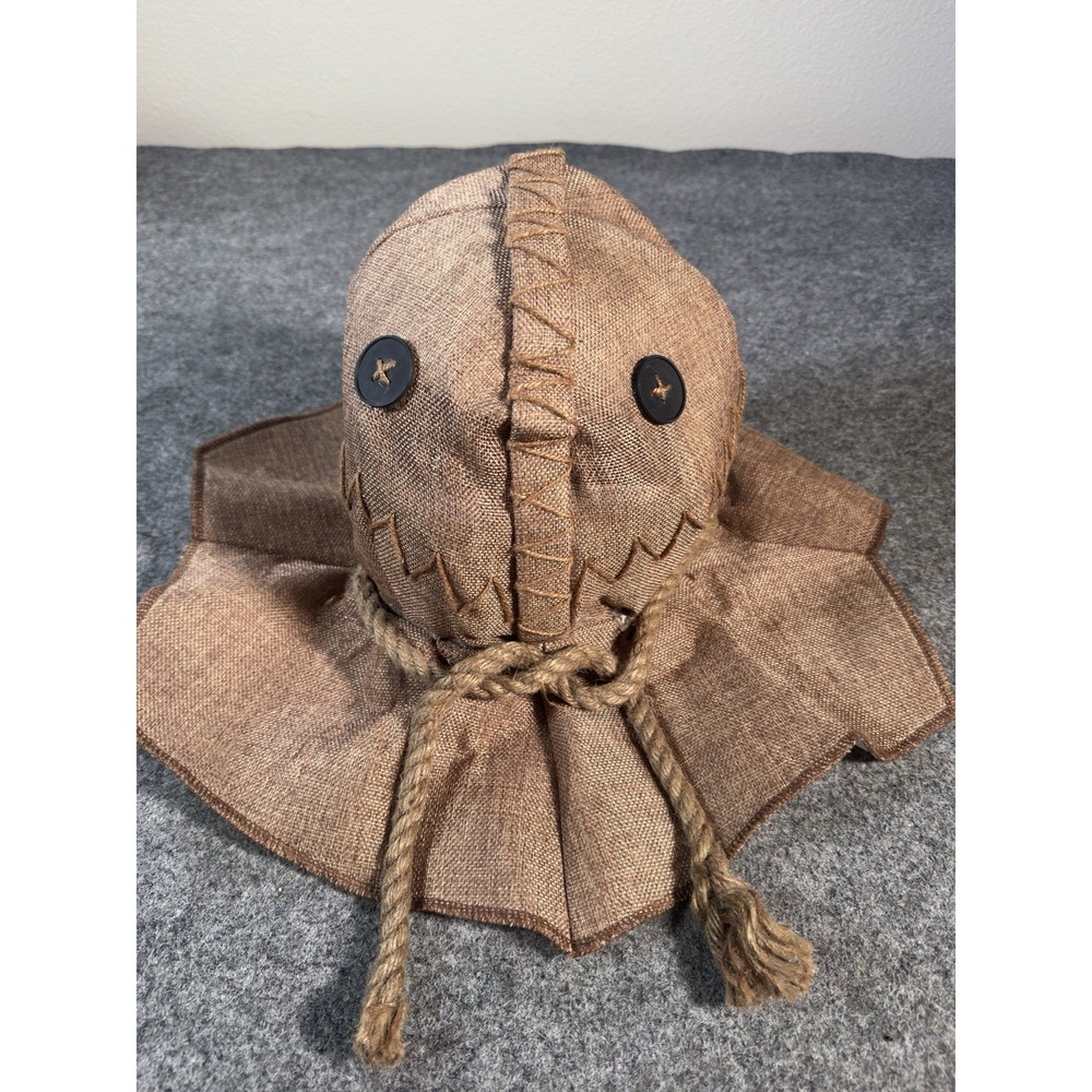 Sam Trick r Treat Scarecrow Mask Spirit Halloween Burlap Full Head